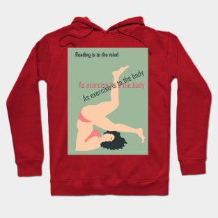 motivational quote and woman  illustration Hoodie